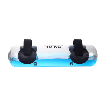 Transparent Cylindrical Weight-Bearing Fitness Water Dumbbell Fitness Exercise Training Weightlifting Equipment