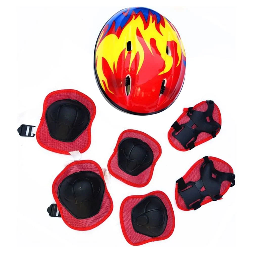 Adjustable Kids Bike Helmet and Knee Pads Elbow Pads Wrist Guards Kids Protective Gear Set for Girls Boys Toddlers Child Bike Roller Skating Cycling Scooter