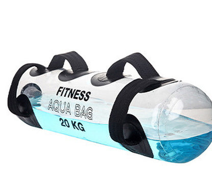 Transparent Cylindrical Weight-Bearing Fitness Water Dumbbell Fitness Exercise Training Weightlifting Equipment